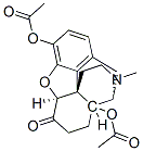 (5alpha)-4,5-epoxy-17-methyl-6-oxomorphinan-3,14-diyl diacetate 结构式