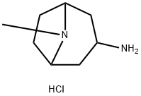 8-甲基-8-氮杂双环[3,2,1]辛-3-胺盐酸盐 结构式