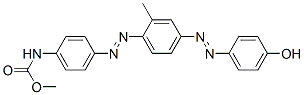 Carbamic acid, [4-[[4-[(4-hydroxyphenyl) azo]-2-methylphenyl]azo]phenyl]-, methyl ester 结构式