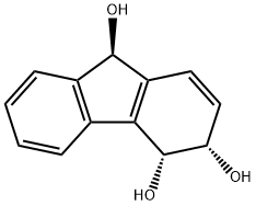 3H-Fluorene-3,4,9-triol, 4,9-dihydro-, (3S,4R,9R)- (9CI) 结构式