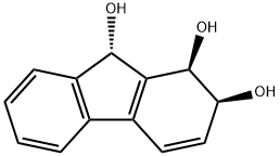 1H-Fluorene-1,2,9-triol, 2,9-dihydro-, (1R,2S,9S)- (9CI) 结构式