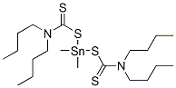 Bis[[(dibutylamino)thioxomethyl]thio]dimethylstannane 结构式