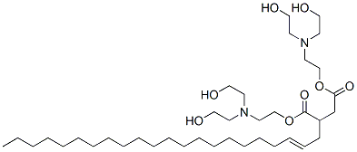 bis[2-[bis(2-hydroxyethyl)amino]ethyl] 2-docosenylsuccinate 结构式
