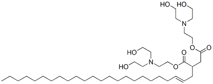 bis[2-[bis(2-hydroxyethyl)amino]ethyl] 2-tetracosenylsuccinate 结构式