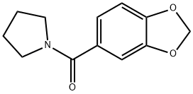 PYRROLIDINE, 1-(1,3-BENZODIOXOL-5-YLCARBONYL)- 结构式