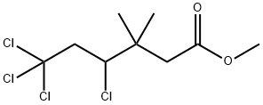 methyl 4,6,6,6-tetrachloro-3,3-dimethylhexanoate 结构式