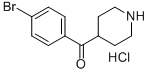4-(4-溴苯甲酰)哌啶盐酸盐 结构式