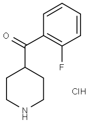 4-(2-氟苯基)哌啶盐酸盐 结构式