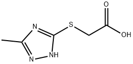 [(5-甲基-1H-1,2,4-三唑-3-基)硫基]-乙酸 结构式