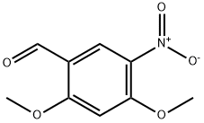 2,4-二甲氧基-5-硝基苯甲醛 结构式