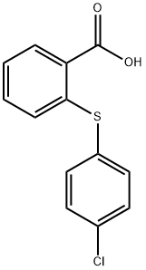 2-((4-氯苯基)硫代)苯甲酸 结构式