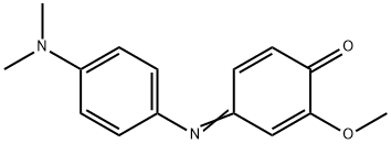 4-[(p-Dimethylaminophenyl)imino]-2-methoxy-2,5-cyclohexadien-1-one 结构式