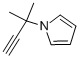 1-(2-甲基丁-3-炔-2-基)-1H-吡咯 结构式