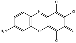 7-amino-1,2,4-trichloro-3H-phenoxazin-3-one  结构式