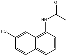 1-乙酰氨基-7-萘酚 结构式