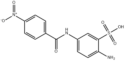 2-amino-5-(p-nitrobenzamido)benzenesulphonic acid  结构式