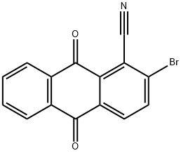 1-cyano-2-bromoanthraquinone 结构式