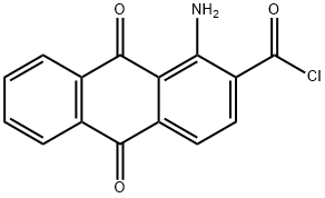 1-amino-9,10-dioxo-9,10-dihydroanthracene-2-carbonylchloride 结构式