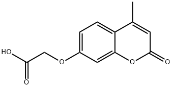 7-(羧基甲氧基)-4-甲基香豆素 结构式