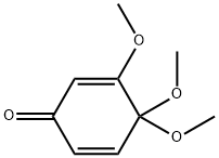 3,4,4-TRIMETHOXY-2,5-CYCLOHEXADIEN-1-ONE 结构式