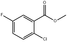 2-氯-5-氟苯甲酸甲酯 结构式