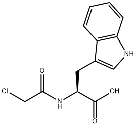 氯乙酰-L-色氨酸 结构式