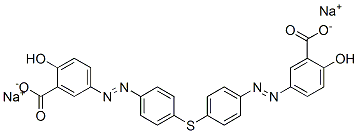disodium 5,5'-[thiobis(p-phenyleneazo)]disalicylate  结构式