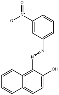 1-[(3-硝基苯基)偶氮]-2-萘酚 结构式