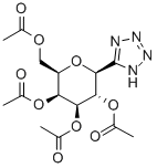 5'-(2,3,4,6- O-四乙酰基-BETA-D-半乳糖基)四氮唑 结构式