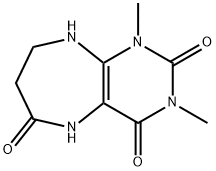 1H-Pyrimido[4,5-b][1,4]diazepine-2,4,6(3H)-trione,  5,7,8,9-tetrahydro-1,3-dimethyl- 结构式