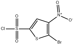 5-Bromo-4-nitrothiophene-2-sulfonyl chloride 结构式