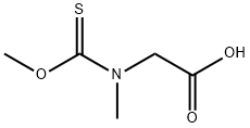 Glycine,  N-(methoxythioxomethyl)-N-methyl- 结构式