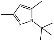 1-(叔丁基)-3,5-二甲基-1H-吡唑 结构式