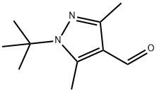 1-叔丁基-3,5-二甲基-1H-吡咯-4-甲醛 结构式