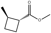 Cyclobutanecarboxylic acid, 2-methyl-, methyl ester, (1R,2R)- (9CI) 结构式