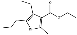 1H-Pyrrole-3-carboxylicacid,4-ethyl-2-methyl-5-propyl-,ethylester(9CI) 结构式