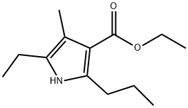 1H-Pyrrole-3-carboxylicacid,5-ethyl-4-methyl-2-propyl-,ethylester(9CI) 结构式