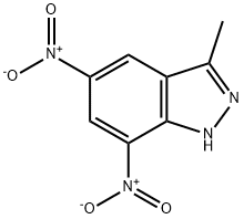 3-甲基-5,7-二硝基-1氢-吲唑 结构式