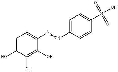 4-(2,3,4-Trihydroxyphenylazo)benzenesulfonic acid 结构式