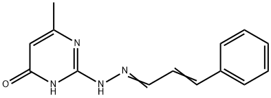 2-(CINNAMYLIDENEHYDRAZINO)-4-HYDROXY-6-METHYLPYRIMIDINE� 结构式