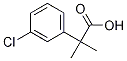 2-(3-氯苯基)-2-甲基丙酸 结构式