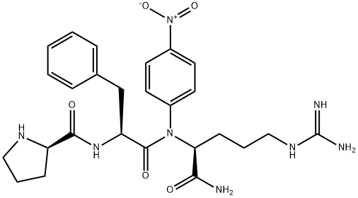 prolyl-phenylalanyl-arginine-4-nitroanilide 结构式