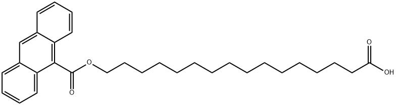 16-(9-ANTHROYLOXY)PALMITIC ACID 结构式