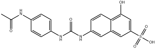 7-[[[[4-acetamidophenyl]amino]carbonyl]amino]-4-hydroxynaphthalene-2-sulphonic acid  结构式