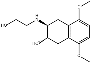 5,8-dimethoxy-2-(2-hydroxyethyl)amino-3-hydroxy-1,2,3,4-tetrahydronaphthalene 结构式