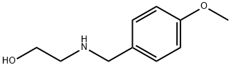 2-[(4-甲氧基苄基)氨基]乙醇 结构式
