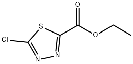 5-氯-1,3,4-噻重氮-2-羧酸乙酯 结构式
