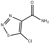 5-CHLORO-1,2,3-THIADIAZOLE-4-CARBOXAMIDE 结构式