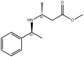 (R)-甲基 3-(((S)-1-苯基乙基)氨基)丁酯 结构式