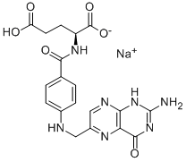 sodium folate  结构式